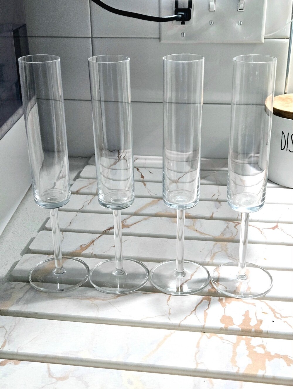 NEVER USED - Stunning Schott Zwiesel Modo Champagne Flutes SET OF 4